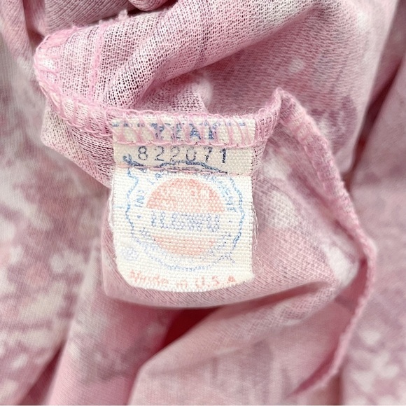 Vintage‎ 60’s Pink Floral Blouson Midi Dress, Size 6 - Picture 11 of 11